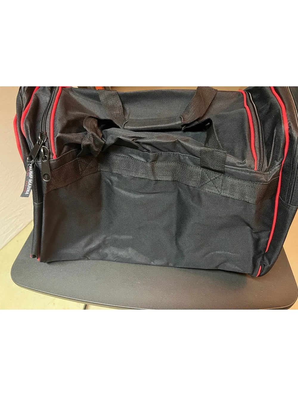 NEW AC Trump Marina Casino black 20” duffle travel bag discontinued